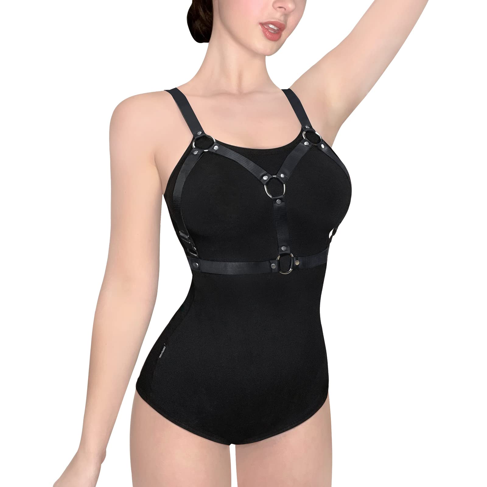 LittleForBig Bawełniany śpioszki Onesie Piżama Bodysuit-Snuggle Harness Onesie