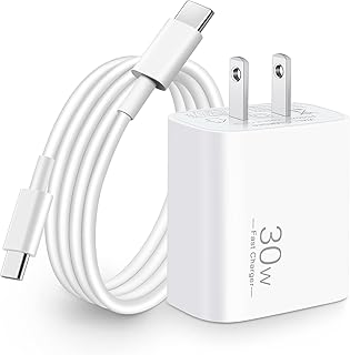iPhone 15/15 Pro Max Charger, 30W USB C Fast Wall Charger Block Power Adapter with 3FT USB C to C Cable for iPhone 15/15 Plus/15 Pro Max, iPad Pro 12.9/11 inch, iPad 10/Mini 6, iPad Air 5/4, AirPods
