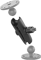 Vista 3 de RAM Mounts RAM-B-201U Brazo de doble zócalo (mediano) compatible con componentes de bola RAM B Tamaño 1