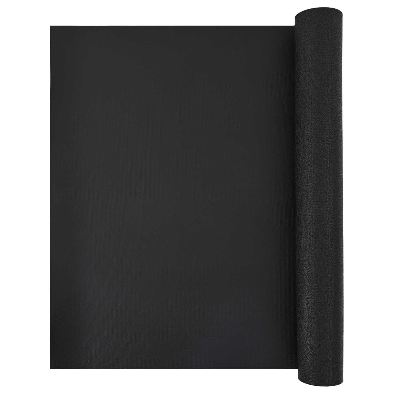 Gecheer Sport Schutzmatte Schwarz 200 x 90 x 0,6 cm Hochdichtes PVC, Yogamatte rutschfeste Bodenschutzmatte Gymnastikmatte Fitnessmatte für Laufband Fitnessgeräte42025273