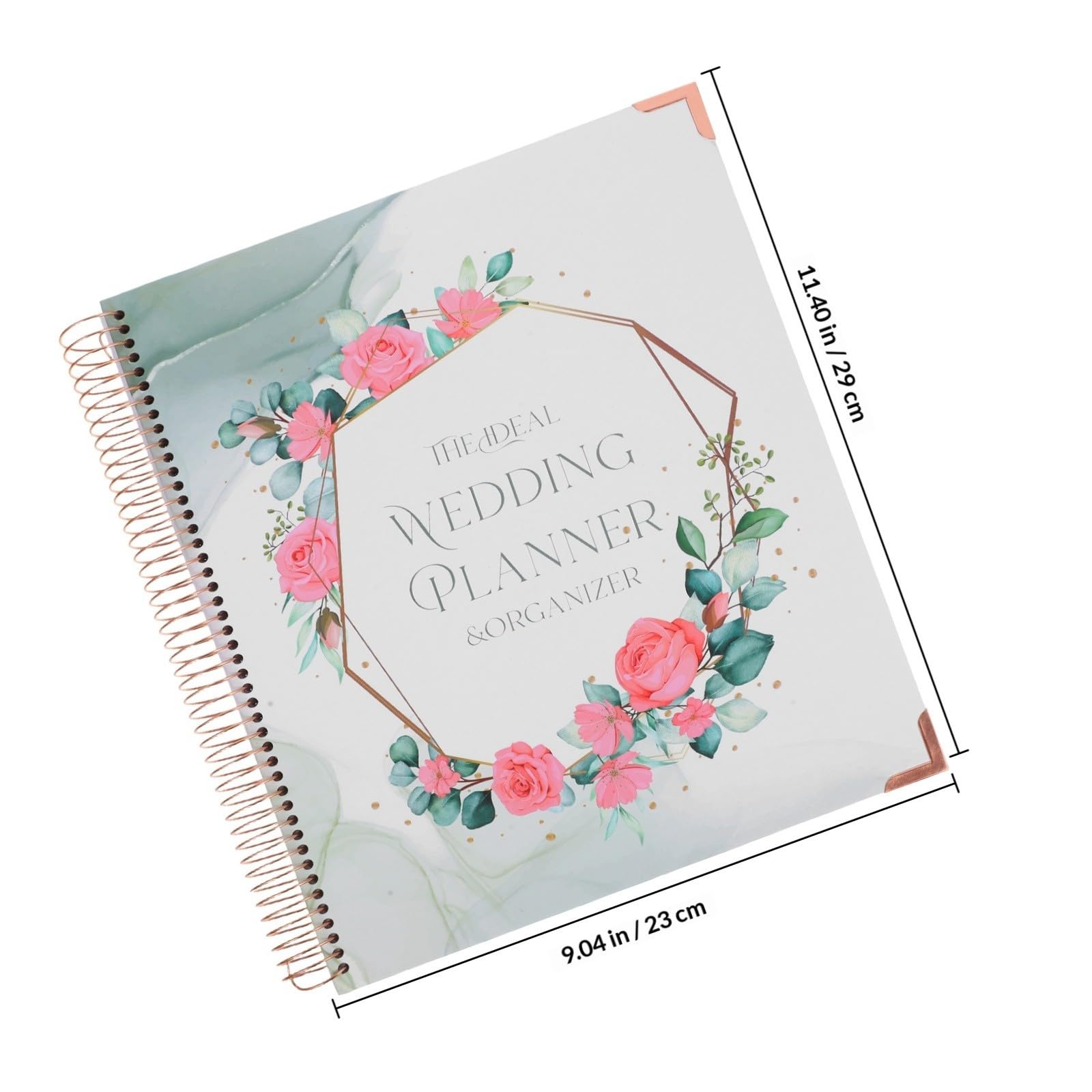 Hochzeitsplaner und Notizbuch Design für Hochzeitsplanung Hochzeitsplanungsbuch aus Papier mit Detailliertem Zeitplan Verlobung und Brautpaare
