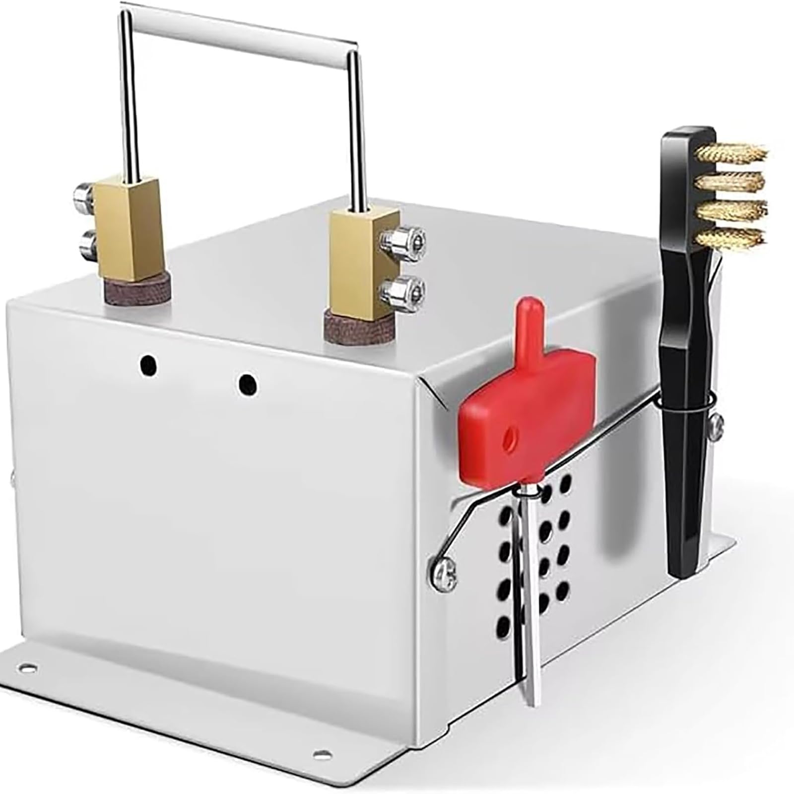 JXYQ Electric Rope Cutter, Hot Knife Ribbon Webbing Cutter with Wrench and Brush, Max Temp 500℃, Cutting Width 60mm/78mm, for Fabric Webbing