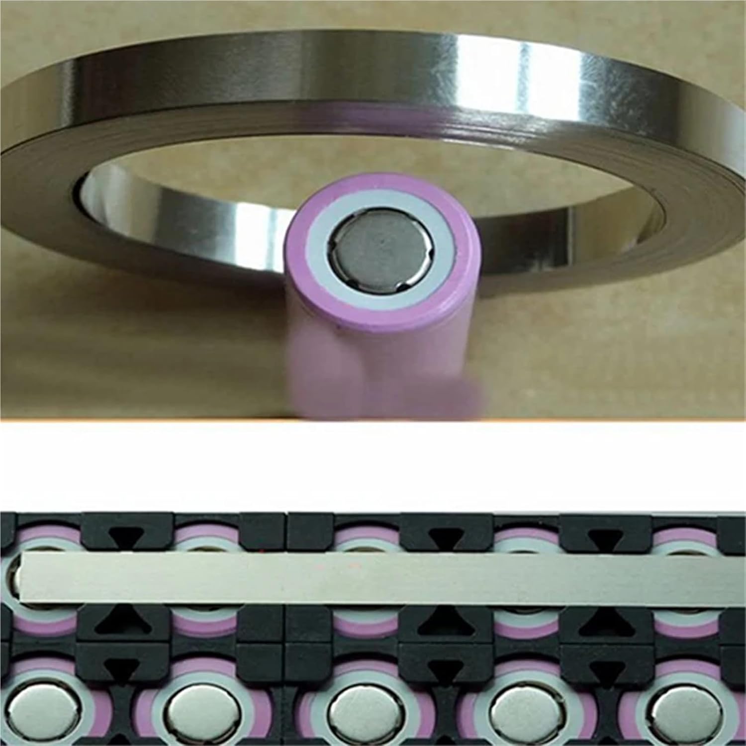 1KG 18650 Battery Nickel Strip 0.1 0.15 0.2mm Nickel Plated Steel Belt Strip Connection Piece Battery Spot Welding Nickel Sheet Welding Rods Welding Sticks(0.15x8mm 1kg)