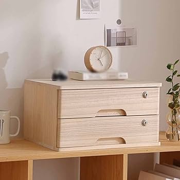 木目調デスク 上部棚付き 3引き出し f9627f7ad54d43416b44b79e53e3b3