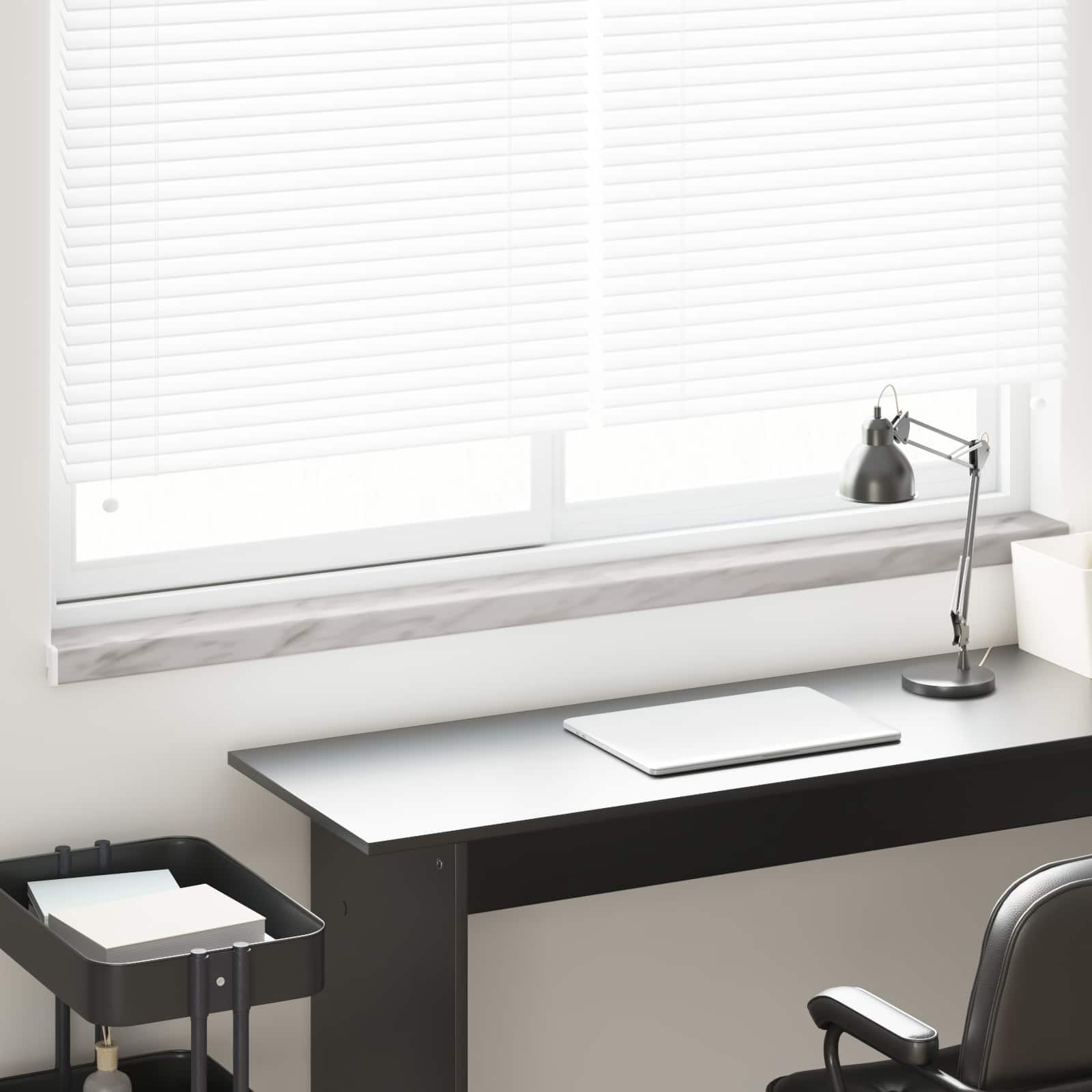 Alféizar de ventana texturizado de PVC resistente de 160 cm de largo 1