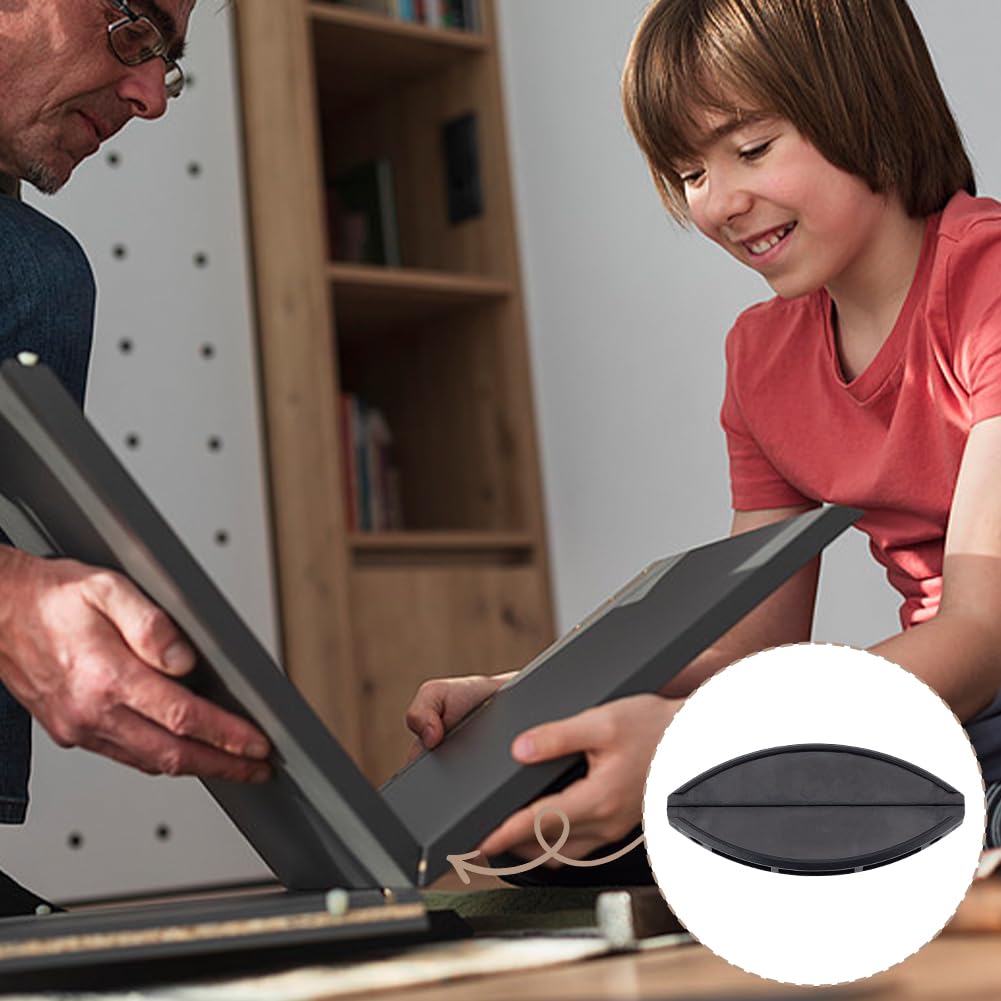 WEBEEDY 100 Pièces Lamelleuses pour Menuiserie Outil de Connexion Rapide pour Biscuits Réutilisable Assortiment de Connecteurs pour Meubles pour Bricolage de Meubles (Noir)