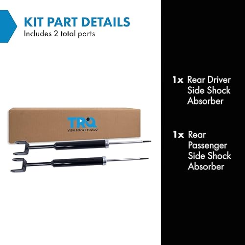 Miniatura 1046 de TRQ Juego de amortiguadores traseros compatible con Chevrolet Aveo 2004-2011 Aveo5 2009 Pontiac G3 2007-2011