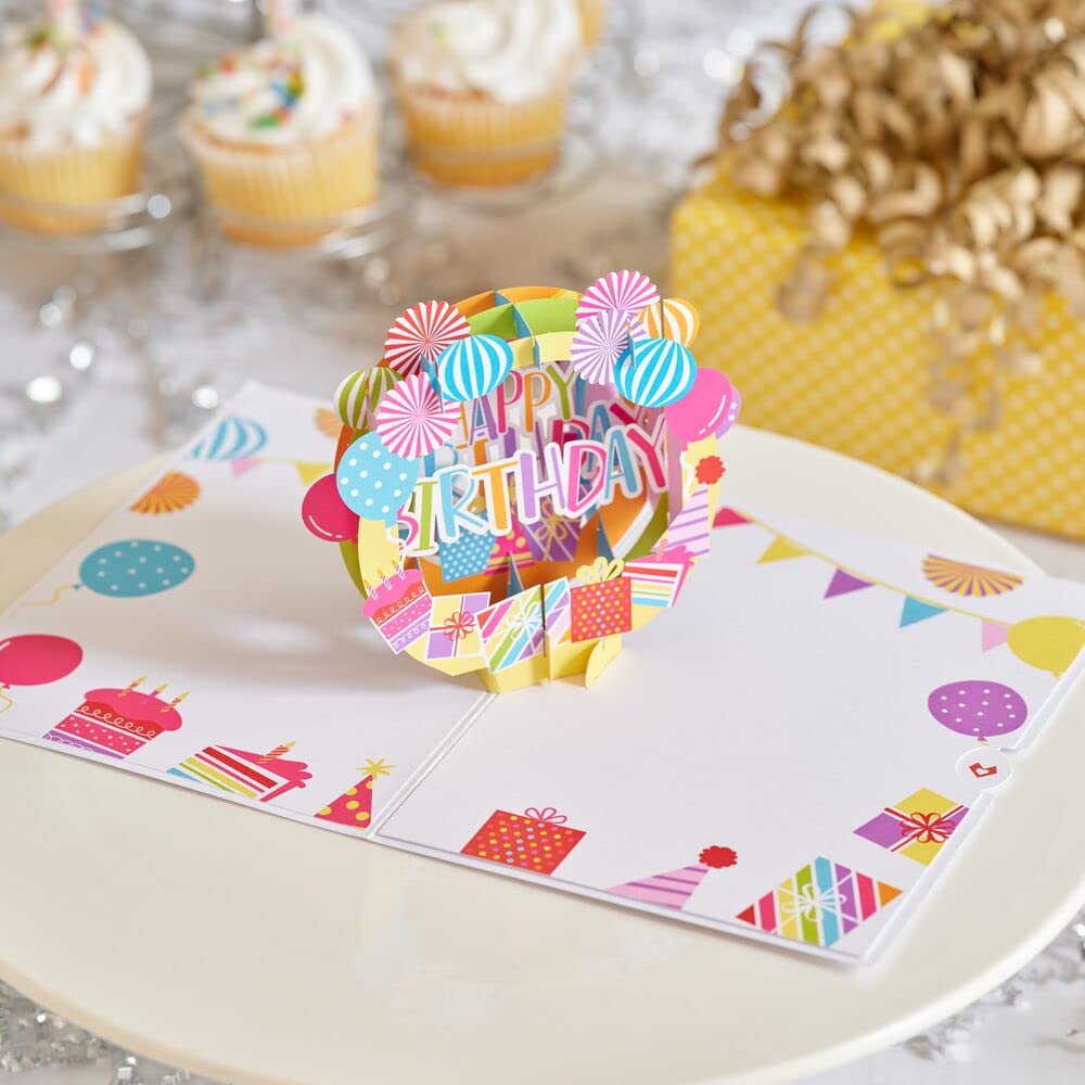 Amazon.com : Lovepop Happy Birthday Hooray Pop-Up Card with