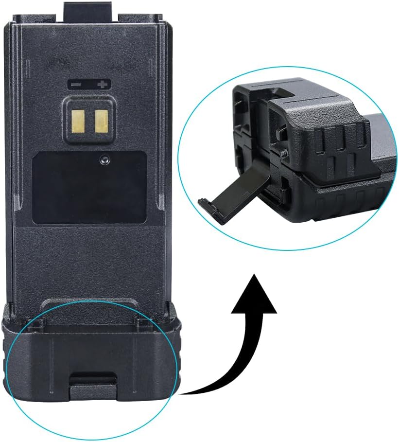 10Pack Extended Durable UV-5R Battery Case 6*AA Shell for Baofeng UV-5RH, UV-5RH Pro, UV-5G, UV-5RM Plus, BF-K5 Plus Walkie Talkie Two Way Radio Accessories