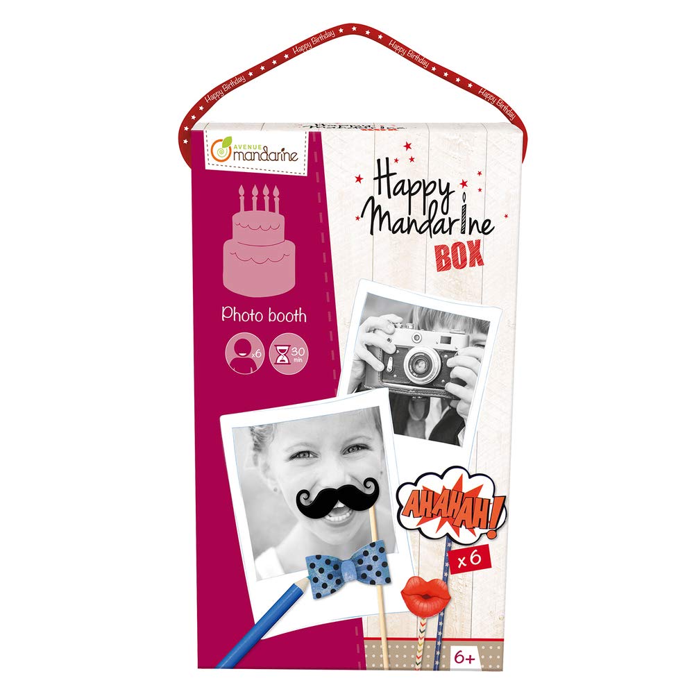 Avenue Mandarine KC007O - Une boite créative Happy mandarine box comprenant 6 photos à customiser pour 6 enfants