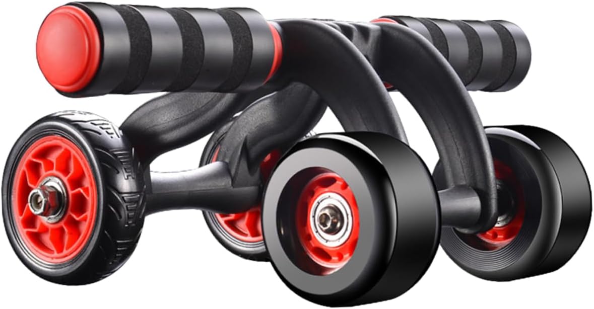 Automated Spring Back Abdominal Wheel Roller Fitness Device Build Muscle Burn Calories Quiet Exercise Equipment
