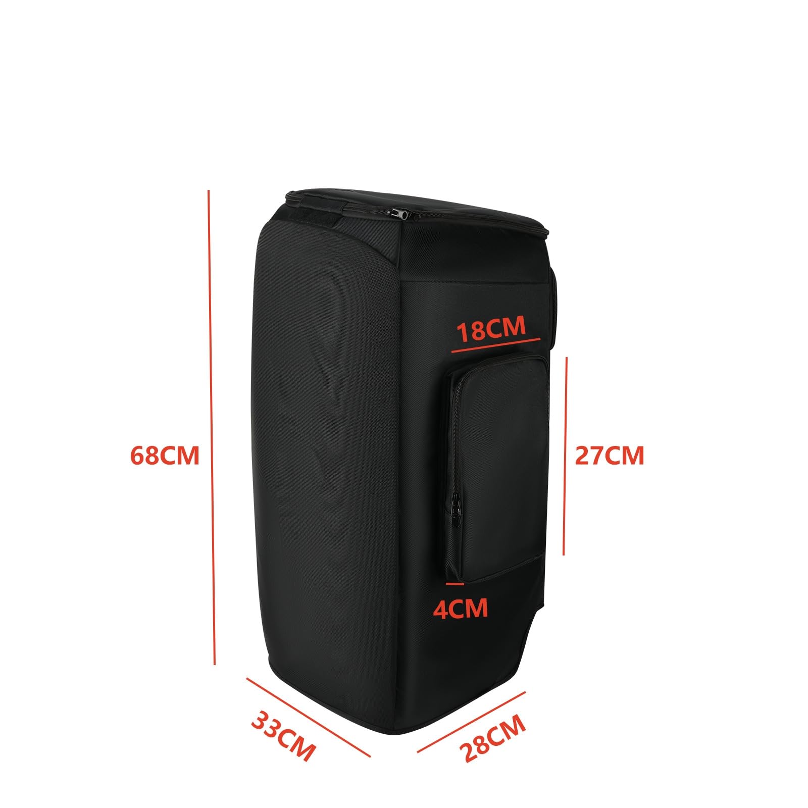 Custodia Protettiva per JBL PartyBox Stage 320 - Copertura in Nylon 600D Resistente con Doppie Tasche Laterali, Pannello Anteriore Arrotolabile e Design a Maglie Trasparenti al Suono per Microfo