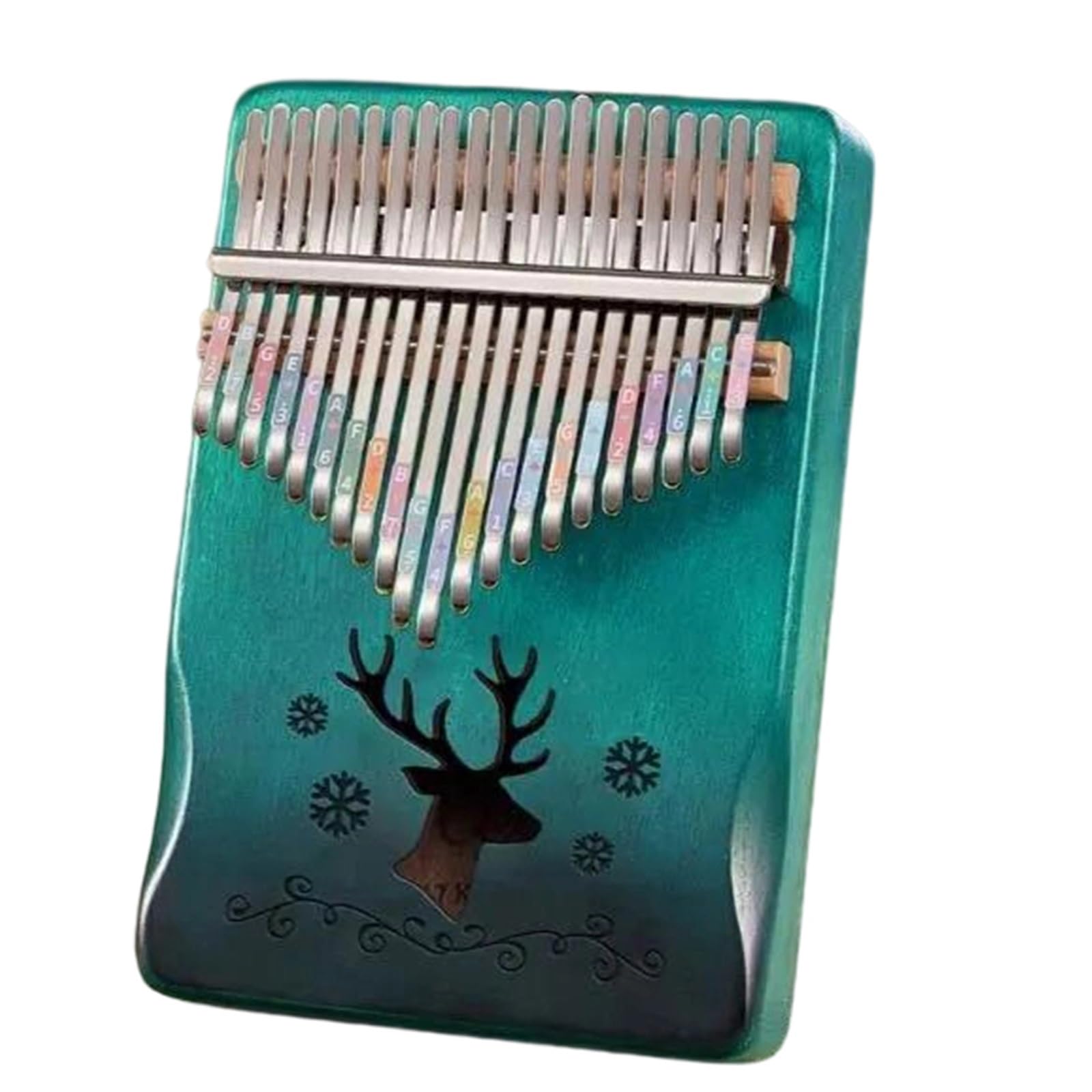 Początkująca Kalimba Kalimba Kciuk Fortepian 21 Klawiszy Mahoń Kombinacja Palców(7)