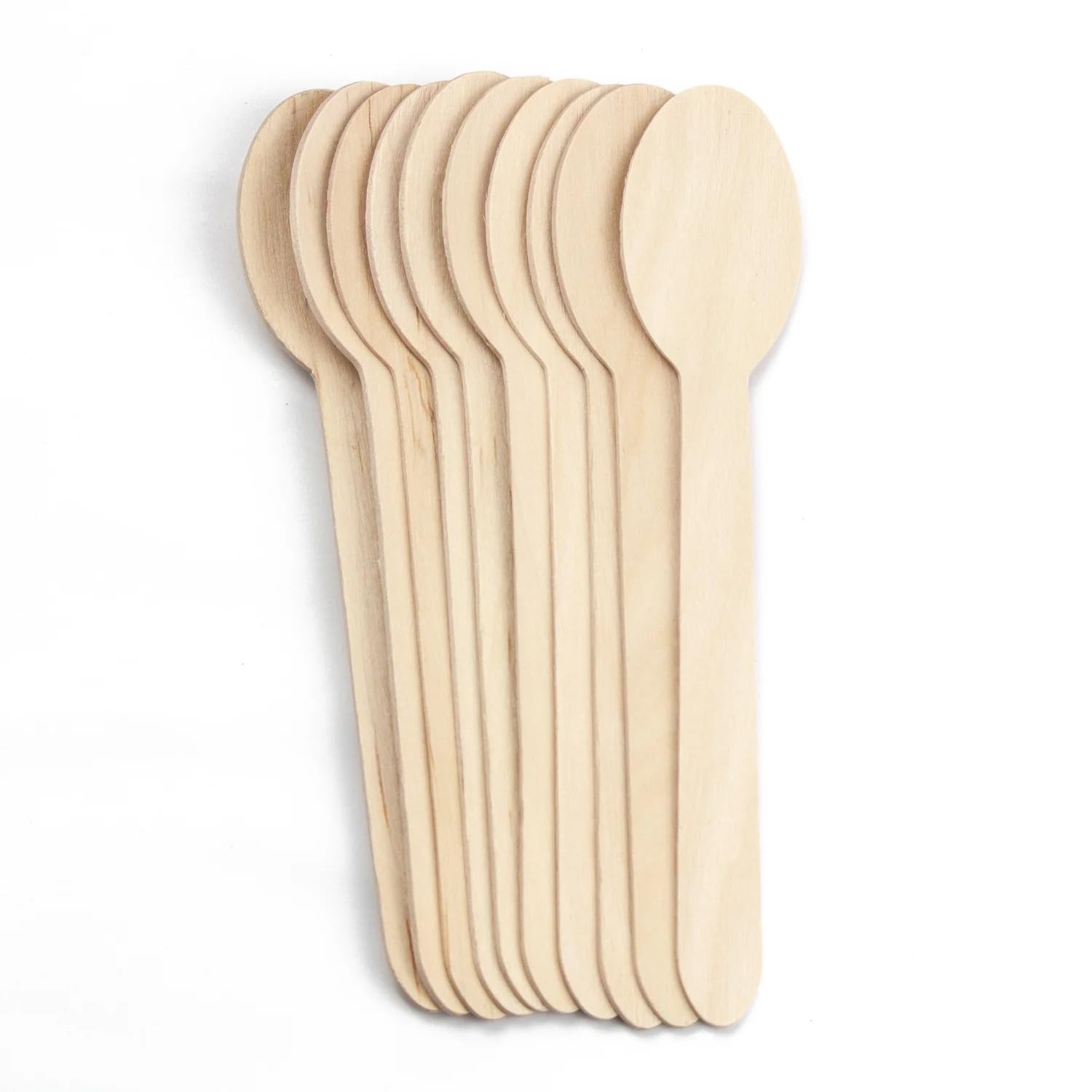 1000 piezas - Juego de cubiertos desechables de madera, cubiertos desechables (200 tenedores, 200 cuchillos, 200 cucharas, 200 mini tenedores y 200 agitadores desechables