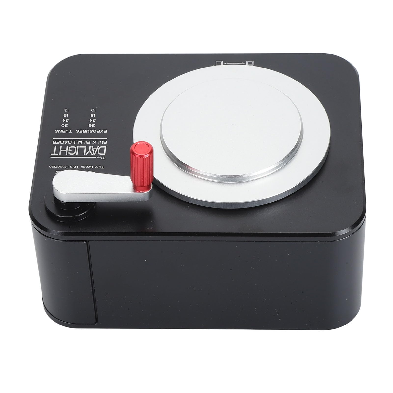Dispenser per pellicola, in lega di alluminio, con maniglia di riavvolgimento per pellicola da 35 mm, portatile e facile da usare, ideale per gli appassionati di fotografia