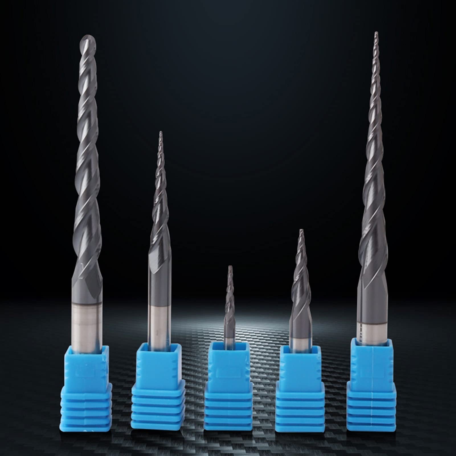 CNC Frezarstwa Cutter Carbide Router Bit Storowe Młyny końcowe do drewna Frezy trzpieniowe JIYAMI'EN EL (Size : R0.5X60XD8X100L)