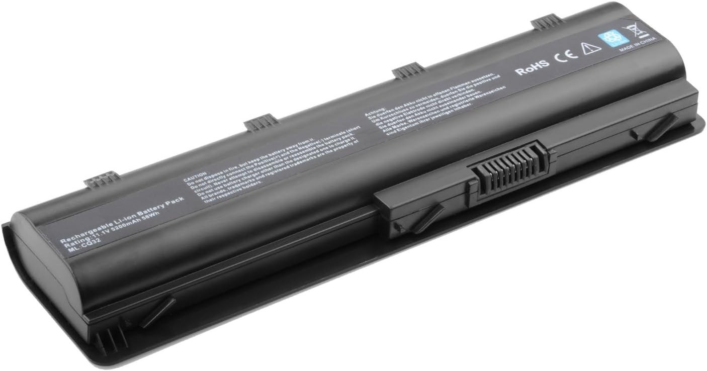 MU06 MU09 593554-001 636631-001 Battery Fit for HP 593562-001 584037-001 593550-001 HSTNN-UB0W HSTNN-LB0W HSTNN-CBOX HSTNN-CBOW HSTNN-Q62C HSTNN-Q61C Laptop Battery Replacement 11.1V 5200mAh