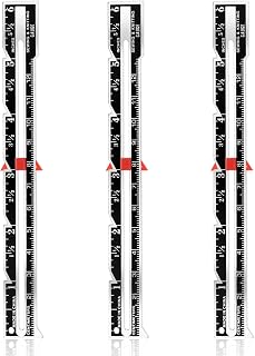 3-Pack Aluminum Sliding Gauge Sewing Ruler - Precise Black Metal Seam Guide for Quilting, Hemming, Knitting & Crafting Beginners