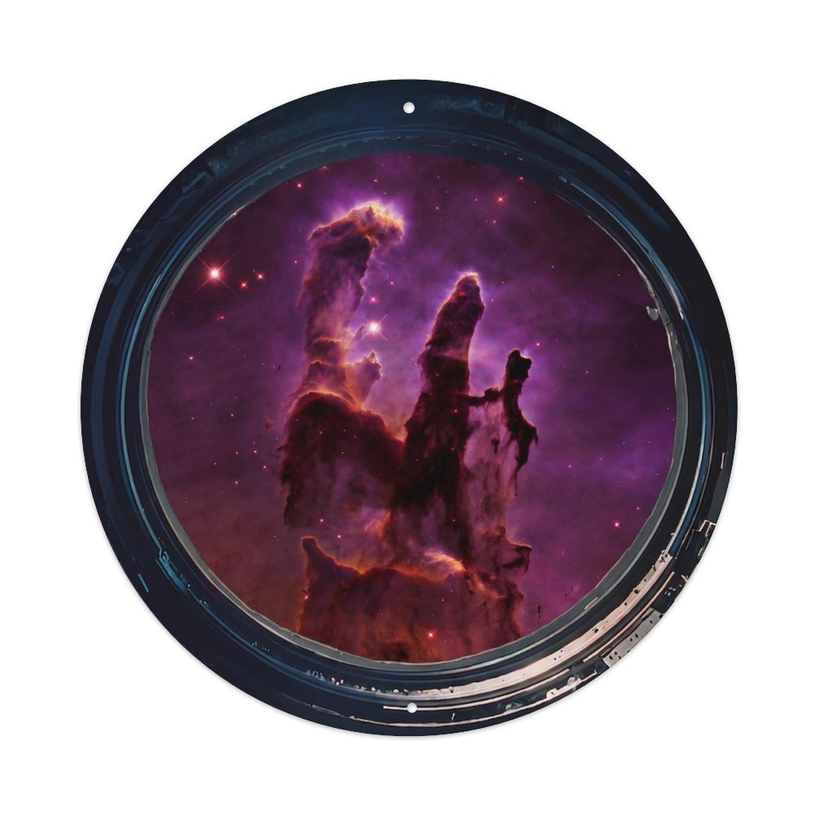 Magenta Stellar Nursery View Metal Tin Sign