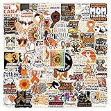 63 PCS Leukemia Cancer Awareness Aesthetic Vinyl Colorful Waterproof Stickers for Water Bottle Laptop Bumper...