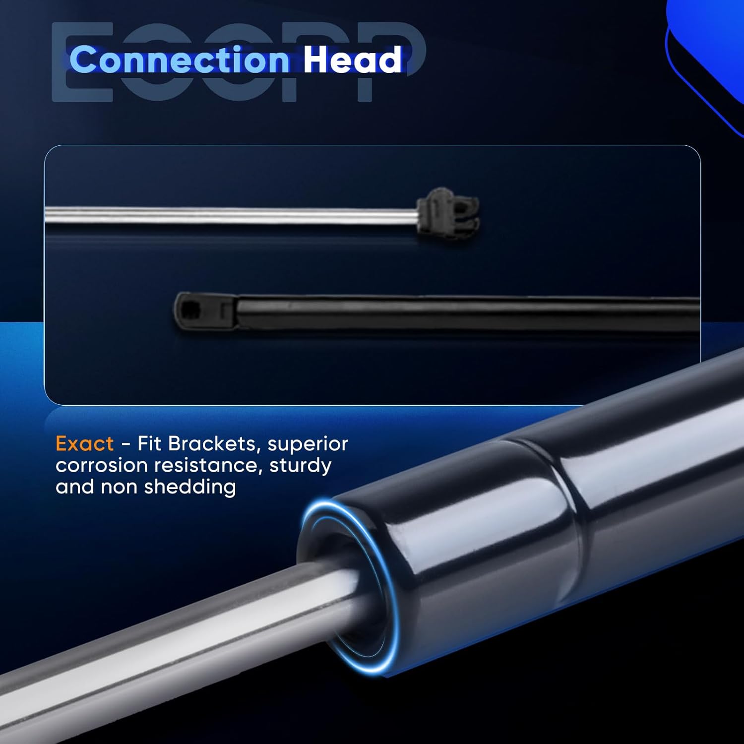 ECCPP Lift Support Replacement 2 Hood and 2 Trunk Struts Gas Springs Fit For Dodge Intrepid 2.7L 1998-2004,For Dodge Intrepid 3.2L 1998-2001,For Dodge Intrepid 3.5L 2000-2004