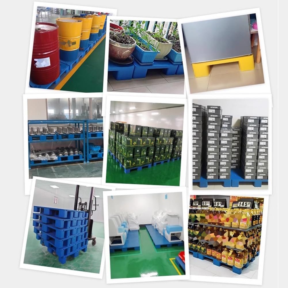 Plastikowa deska ochronna do palet - paleta wysyłkowa do układania w stos, przemysłowa, odporna na wilgoć, ochrona narożników do wózka widłowego, magazynu, fabryki, wyposażenia warsztatowego