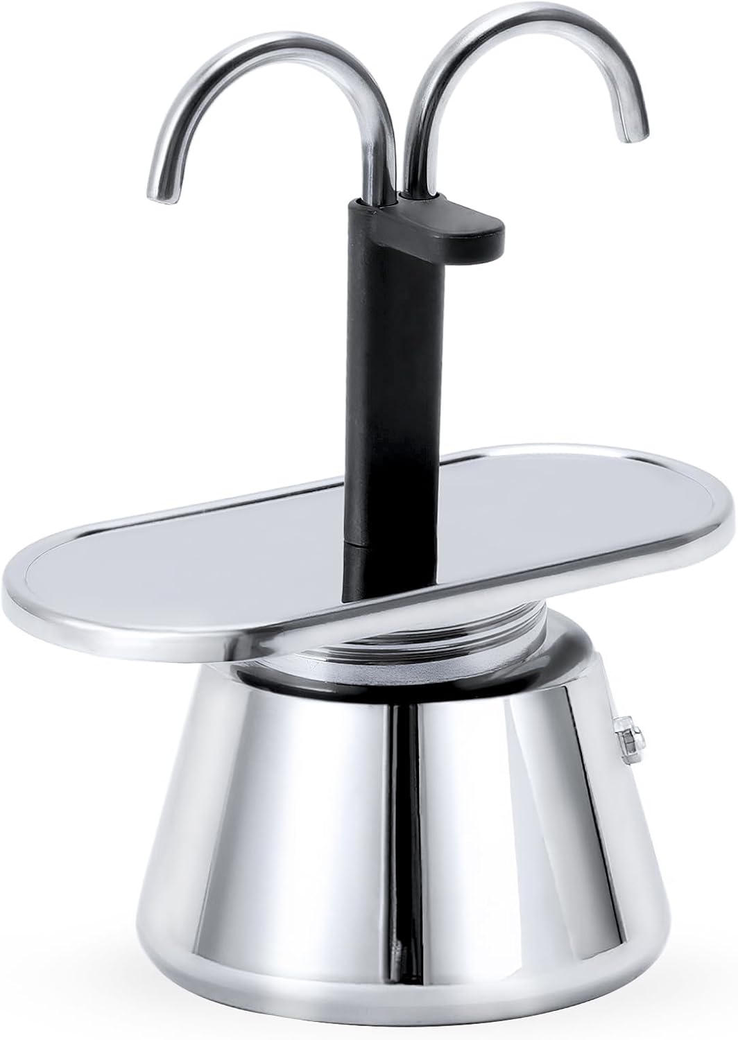 Moka Pot for Making Coffee, Italian Coffee Maker Stainless Steel Mocha Coffee Pot Italian DIY Conduit Coffee Maker Stovetop Espresso Maker for Family Neighbors Friends and Colleagues on Any Scenes