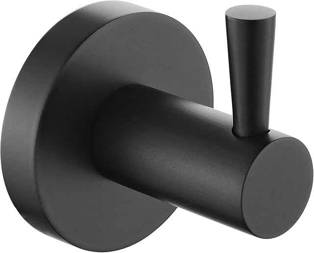 Bristan RD BLK Round Robe Hook Black