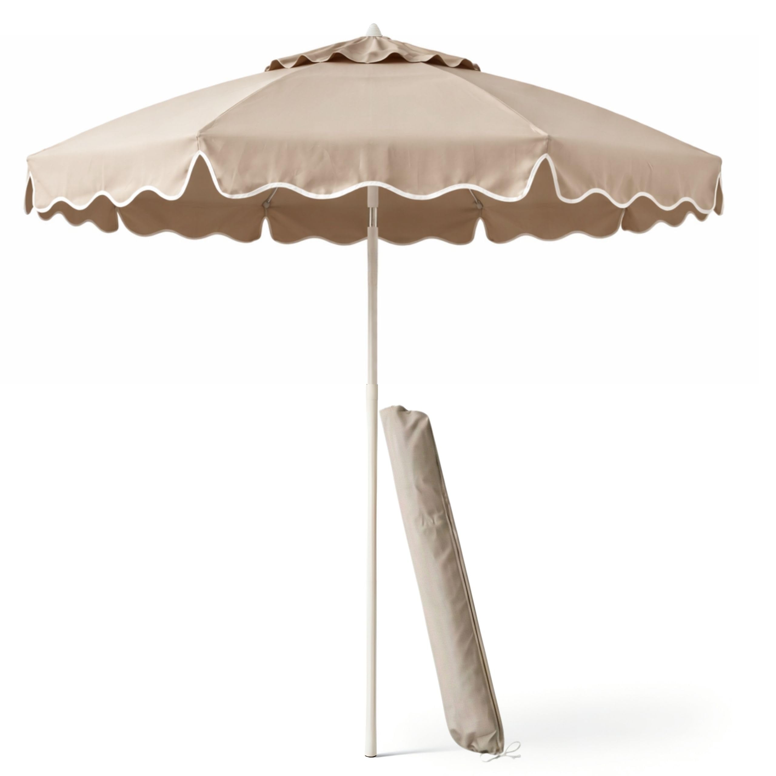 Livlig53 LIVLIG Sonnenschirm 200 cm, Sonnenschirm Balkon und Garten - knickbar mit Schutzhülle, Balkon Sonnenschutz, Gartenschirm oder Balkonschirm mit UV-Schutz, Schirm