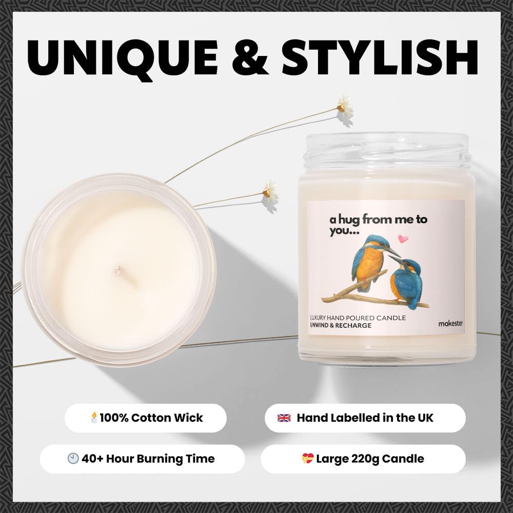 Kingfisher Gifts - Luxury Soy Wax - Vanilla, Jasmine, Sugared Almond - Makester, White - Image 3