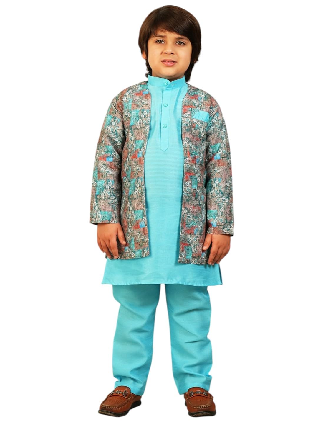 AJ DEZINES Kids Sherwani For Boys | Jodhpuri For Boys | Traditional Ethnic Festival & Party Outfit | Indo Western Sherwani | Kids Children Wedding Dress | Stylish Sherwani Set