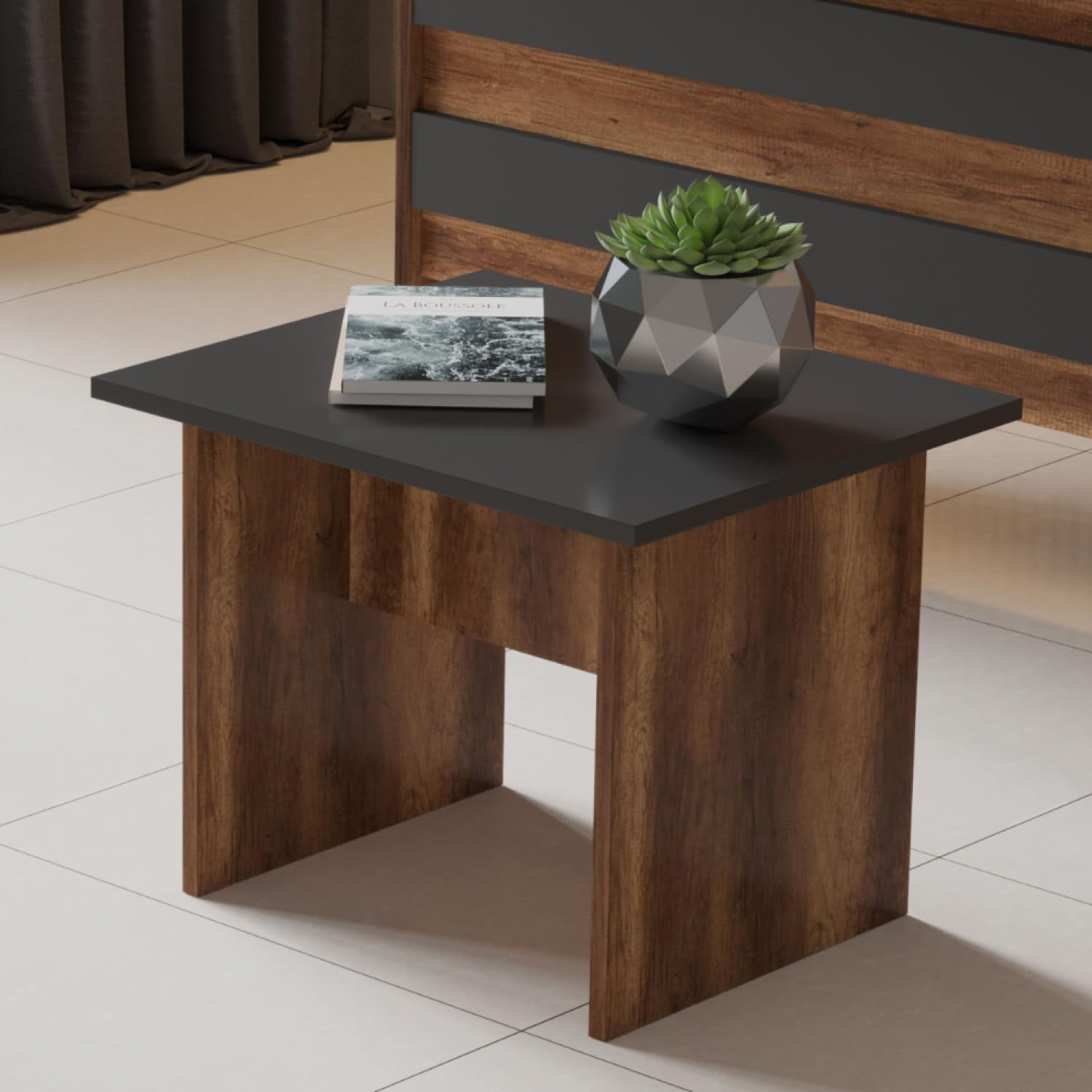 CONCEPT USINE | Set completo di mobili per ufficio | Design NOTTO | Finitura in legno rovere e antracite | Stile contemporaneo molto elegante | Moderno e funzionale | Posto di lavoro stabile e robusto