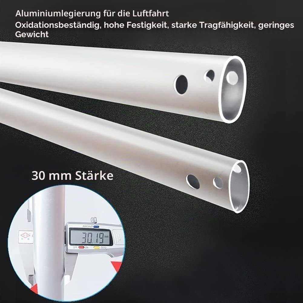 Einkaufstrolley XXL Mit Großen Rädern in - Extra Großer Einkaufsroller Einkaufshilfe 70Kg Belastbar Einkaufswagen Gestell Aus Aluminium Klappbar,Blau