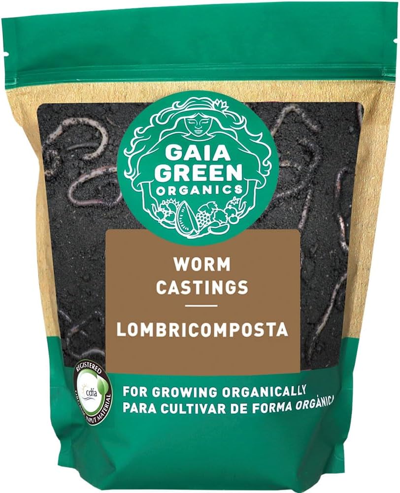 2 Liters All-Purpose Worm Castings Powder for Improved Soil Quality, Recommended for Household Plants, Urban Gardens, Lawns & Greenhouses