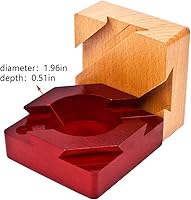 Vista 6 de Impossible Dovetail Box Wooden Puzzle 3D Brain Teaser Magic Drawers Secret Compartment Jewelery Box