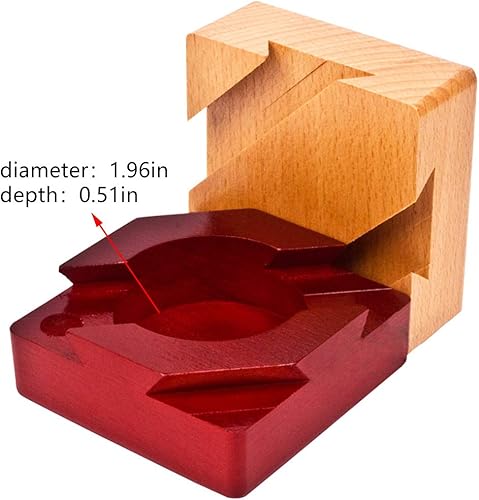 Miniatura 6 de Caja de cola de milano imposible rompecabezas de madera 3D Brain Teaser Cajones mágicos Compartimento secreto Joyero