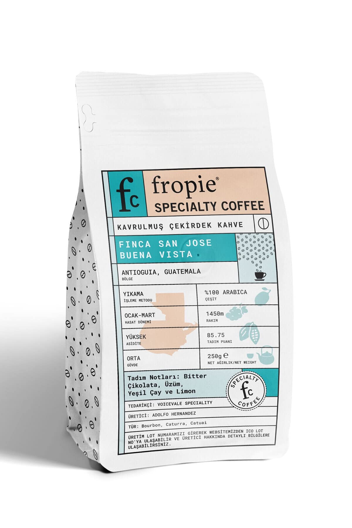 Fropie Kahve Guatemala - Çekirdek250 gr