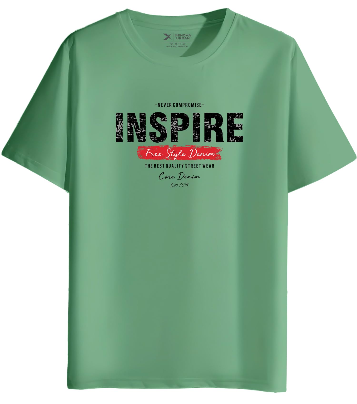 xenovaurban Men's Cotton Printed Regular Fit T-Shirt | Stylish Round Neck Graphic Tshirt - RN-INSPIRE1-picture-14