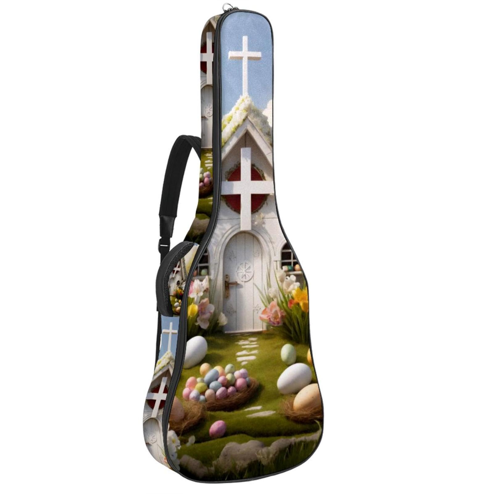 Housse guitare acoustique 106 cm étanche avec compartiment accessoires et protection renforcée - 8