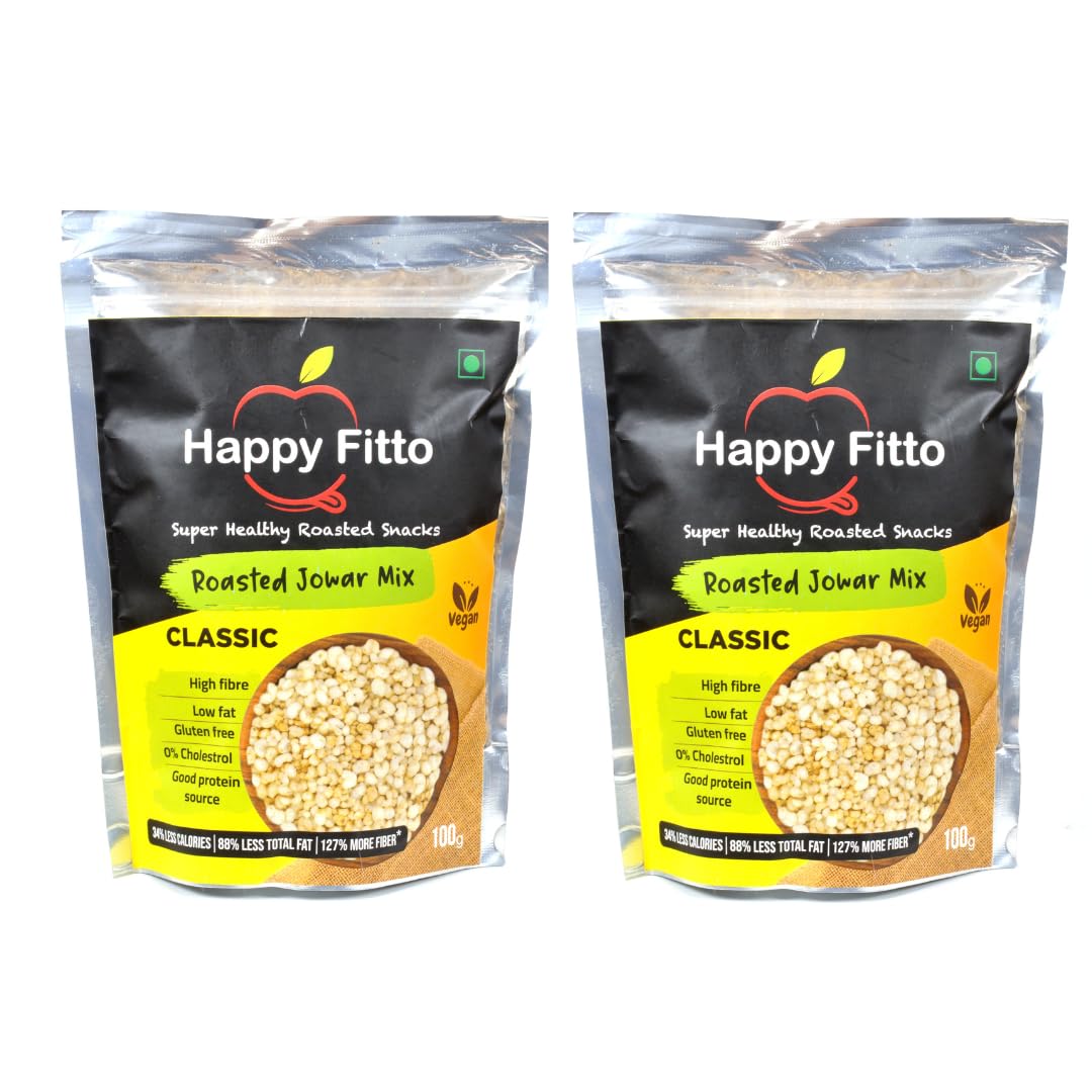 Happy Fitto NutrientPacked Roasted Jowar Puff High Fiber, Low Fat
