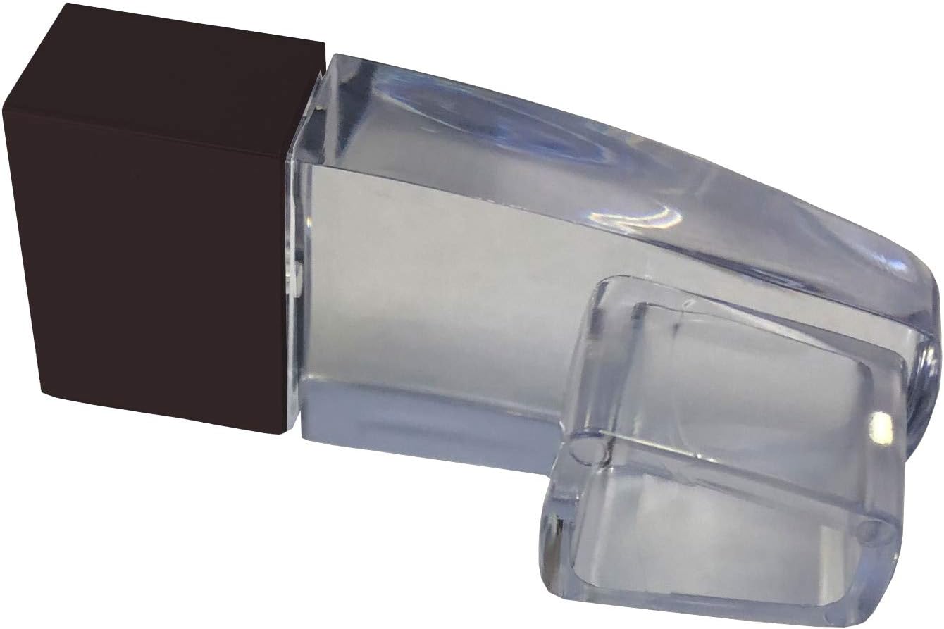 Gordon Glass Clear Acrylic Towel Bar Brackets with Oil Rubbed Bronze Sleeve (Towel Bar NOT Included)