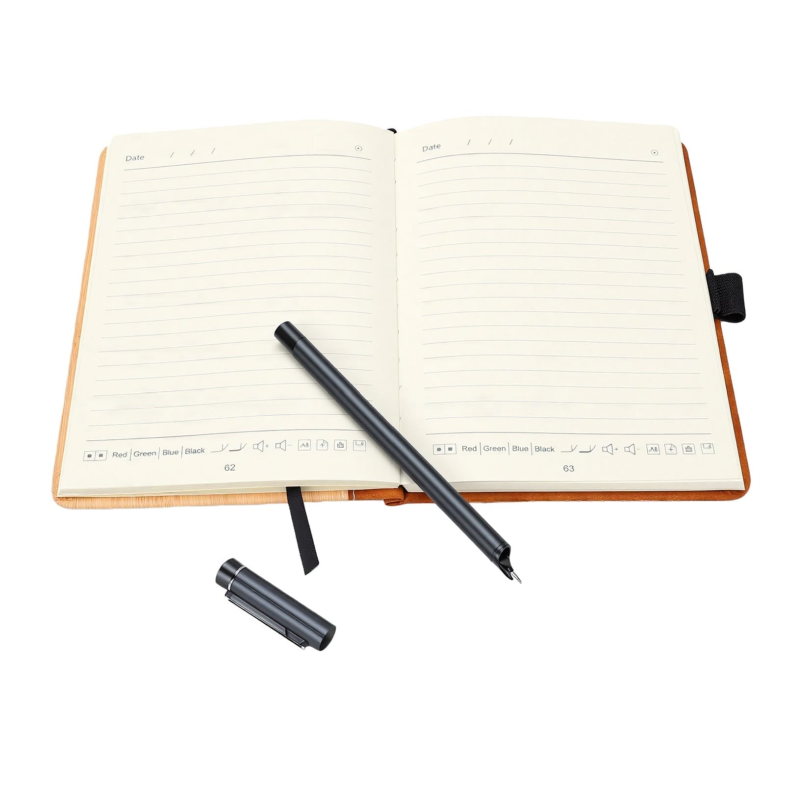 Bewinner Set di Taccuini per Scrittura Intelligente con Sincronizzazione in Tempo Reale e Tecnologia OCR per Menti Creative e Artisti Formato A5 Durevole (BROWN)