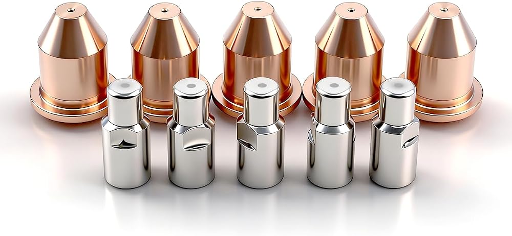 770496 770723 Electrode Tip for Hobart Airforce 250ci 500i Plasma Torch | 10Pcs Plasma Consumables Kit Fits HP-25 & HP-50 Torch for Hobart Airforce 250ci/500i Plasma Cutter