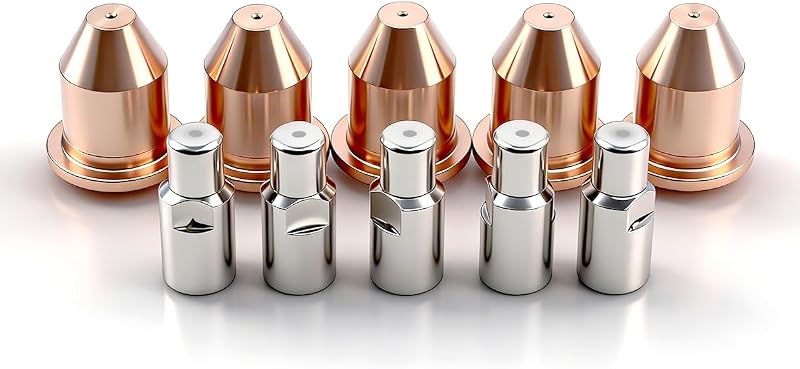 770496 770723 Electrode Tip for Hobart Airforce 250ci 500i Plasma Torch | 10Pcs Plasma Consumables Kit Fits HP-25 & HP-50 Torch for Hobart Airforce 250ci/500i Plasma Cutter