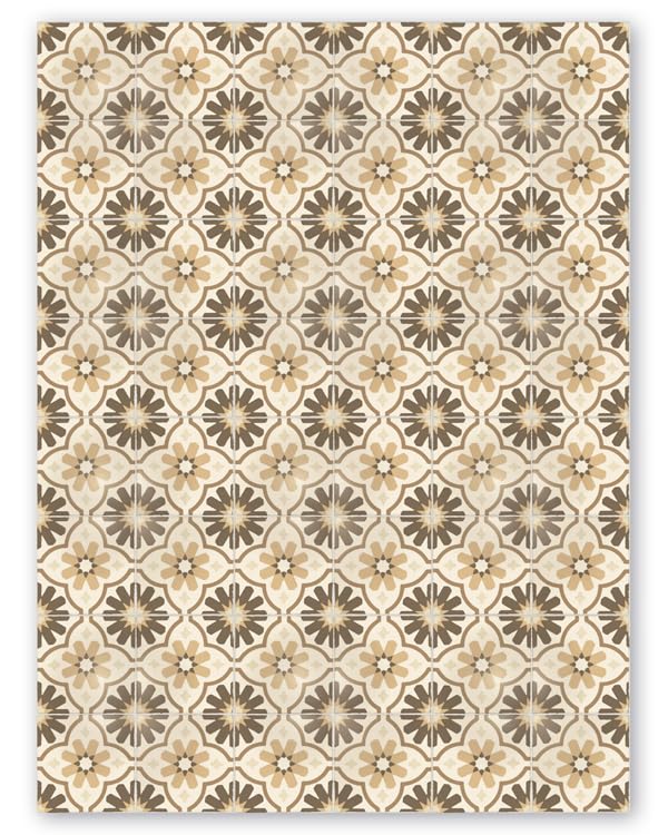 Tapis vinyle de sol pour protéger carrelage cuisine et salle de bain