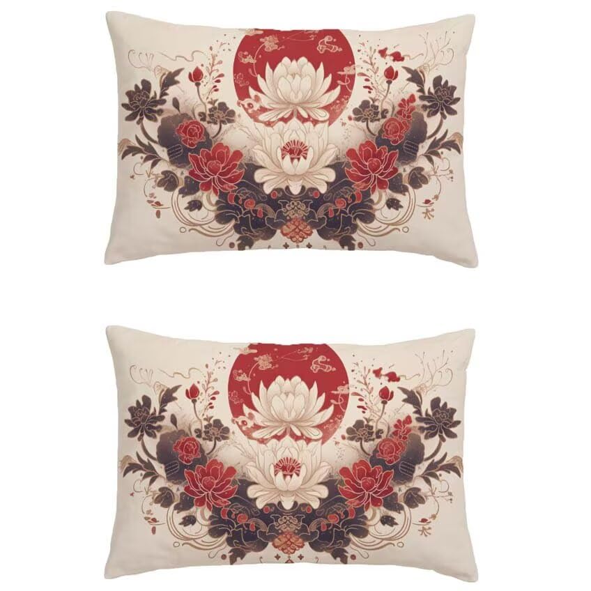 Housse de coussin 70x90cm lin impermeable contre la pluie de terrasse