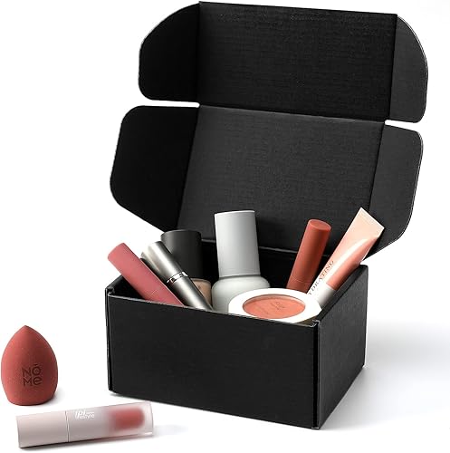 Miniatura 6 de Juego de 20 cajas de envío pequeñas de 7 x 5 x 2, cajas de cartón corrugado marrón, para embalaje de suministros de pequeñas empresas, cajas de