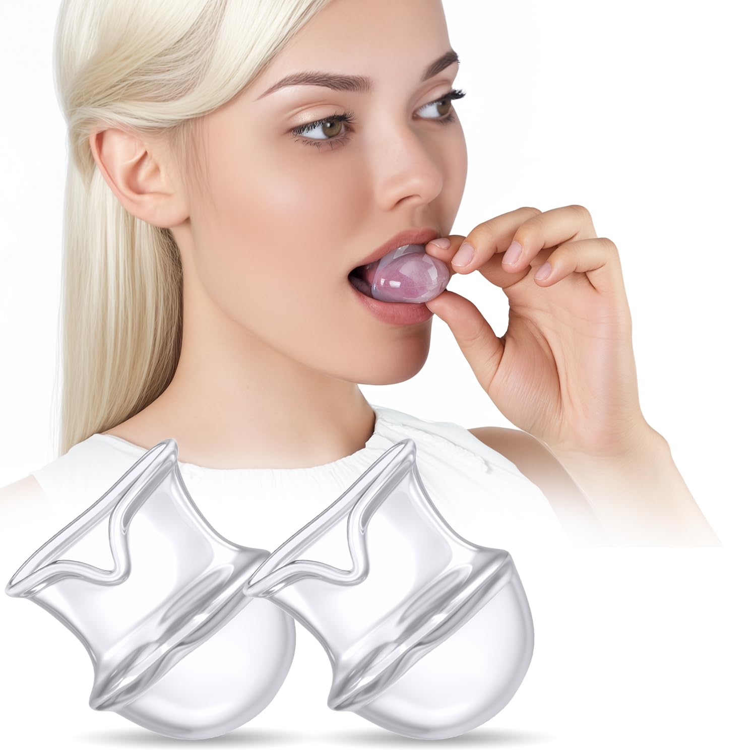 snoring solution - anti snoring device mouthpiece mouth guard comfortable reusable snore stopper bpa-free tongue retainer for better sleep easy to use snore solution for men and women