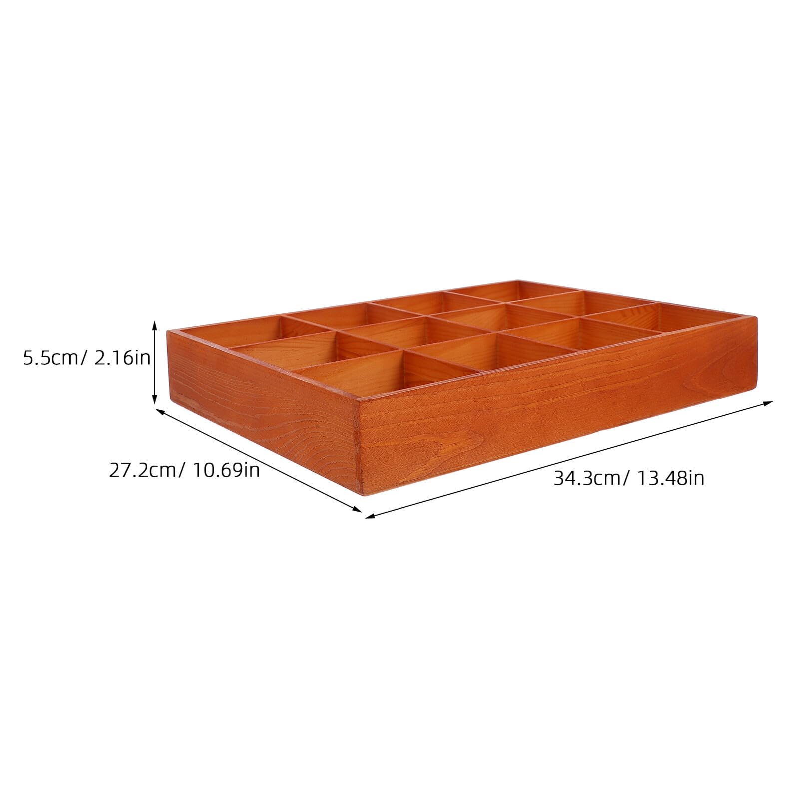 Hohopeti Schubladeneinteiler Modernes Design für Socken und Unterwäsche Holz mit 12 Fächern Kommode Organizer mit Multifunktionaler Nutzung für Schrank und Schublade