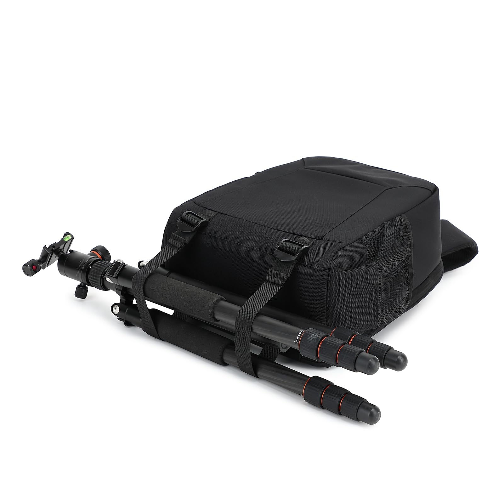 Plecak na Aparat Torba na Aparat Profesjonalna do Aparatu Bezlusterkowego DSLR SLR, Wodoodporny Plecak na Laptopa z Przegródkami, Plecak Fotograficzny na Statyw, Bidon, podróż